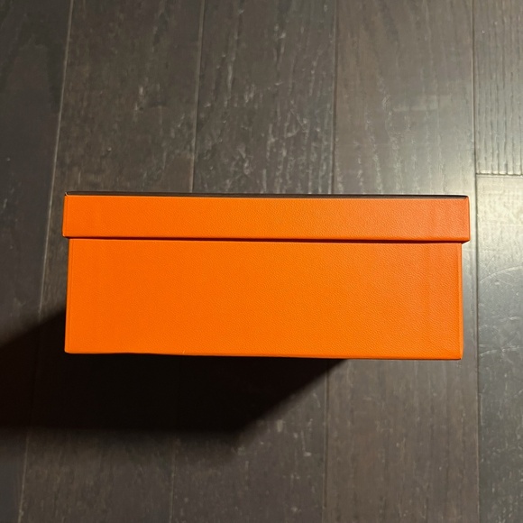 Hermes medium empty box case decoration storage orange tissue + book - Picture 3 of 11